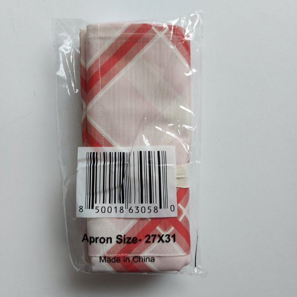 Plaid Cooking Apron - Picture 3 of 4